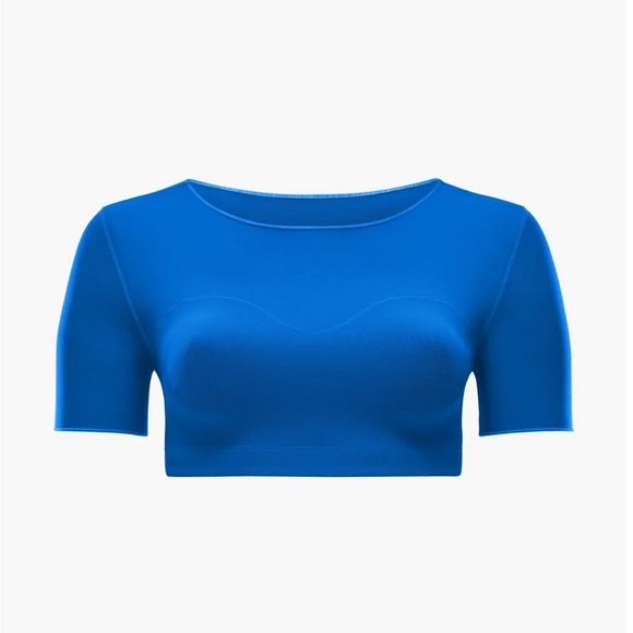 Yitty Blue Crop Mesh Tee - 2x - NWT - Picture 4 of 4